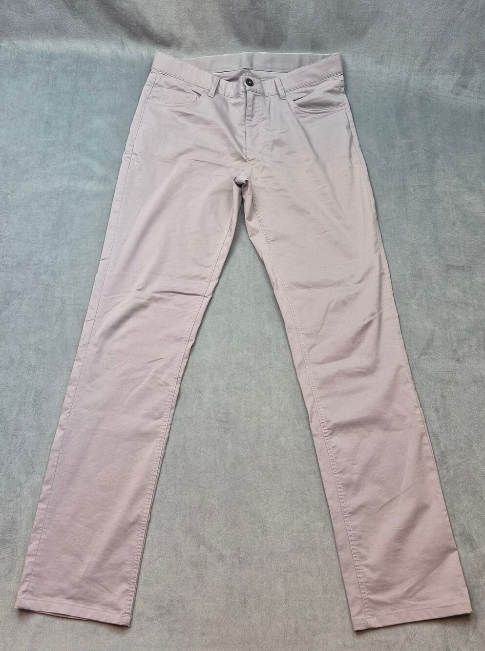 Quince Organic Cotton Coolmax Chino Pants Mens 32X34 Gravel Gray Performance